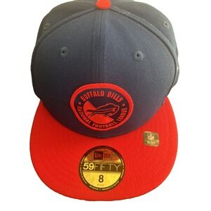 New Era Buffalo Bills Sideline Low Profile 59FIFTY Hat Cap Blue Red  Size 8 NWT